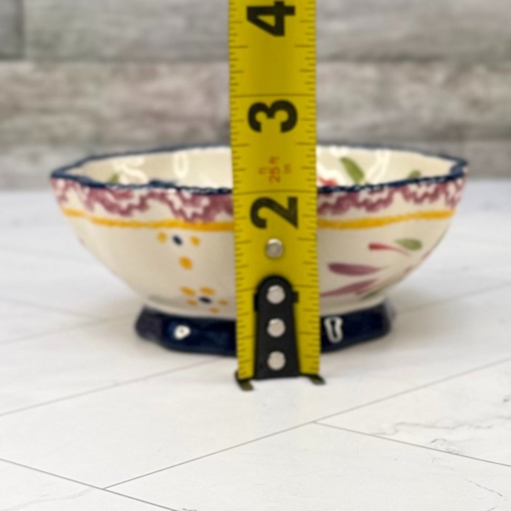 Temptations by Tara Old World Blue - 8 oz Square Ceramic Baking Dish + 6 oz Bowl - Picture 7 of 7